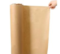 Papier Cadeau 10/50M Brown Kraft Paper Packaging, Gift Wrapping Moving Packing Roll For Painting(50mx30cm)