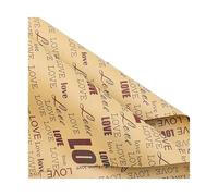 Papier Cadeau 10 feuilles de papier d'emballage for fleurs, style journal anglais, kraft brun, for emballage(A1)