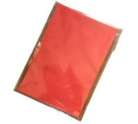 Papier Cadeau 100sheet/bag A5 Wrapping Papers Retro Multicolor Print Tissue Paper Bookmark Gift Floral Packaging(Red)