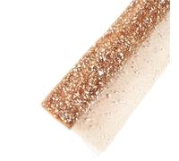 Papier Cadeau 2 rouleaux de fil neige for emballage Bouquet, 50cm x 4Yards, fournitures bricolage for fleuriste, papier d'emballage fleurs, gaze décorative for fête mariage(Coffee)