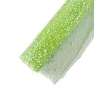Papier Cadeau 2 rouleaux de fil neige for emballage Bouquet, 50cm x 4Yards, fournitures bricolage for fleuriste, papier d'emballage fleurs, gaze décorative for fête mariage(Light green)