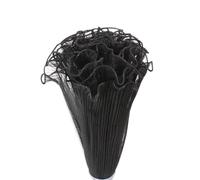 Papier Cadeau 28cm 5Yards Flower Wrapping Mesh Paper Pearl Wave Yarn Bouquet Packaging Wedding Party Decor Gift(Black(Black))