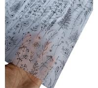 Papier Cadeau 30 Sheets Green Leaves Tissue Paper,14x20in Botanical Printed Leaf Wrapping For Gifts Birthday Festival(Black flower)