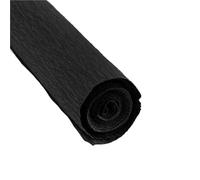 Papier Cadeau 4 rouleaux de papier crépon coloré 50x250cm, papier d'emballage Origami froissé for décoration de fleurs artisanales Pour Hommes(Black)