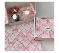 Papier Cadeau 40pcs Bowknot Tissue Paper Pink Bow Bouquet Flower Wrapping Cake Baking Gift Wrap Art For DIY Crafts Birthday Decor(Color1)