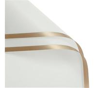 Papier cadeau 5pcs/pack Golden Border Rose Flower Wrapping Paper Style Half Transparent Packing Florist Bouquet Material Papier cadeau anniversaire(Light green)