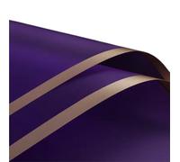 Papier cadeau 5pcs/pack Golden Border Rose Flower Wrapping Paper Style Half Transparent Packing Florist Bouquet Material Papier cadeau anniversaire(Mottled)