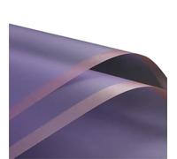 Papier cadeau 5pcs/pack Golden Border Rose Flower Wrapping Paper Style Half Transparent Packing Florist Bouquet Material Papier cadeau anniversaire(Orange)