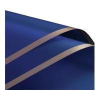 Papier cadeau 5pcs/pack Golden Border Rose Flower Wrapping Paper Style Half Transparent Packing Florist Bouquet Material Papier cadeau anniversaire(MAROON)