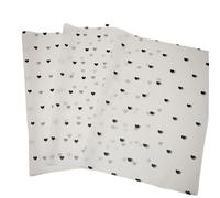 Papier Cadeau 60 Sheets Black Small Peach Heart Pattern Thin Paper,Gift Wrapping For Weddings,Valentine'S Day,Bouquet