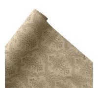 Papier cadeau 60cmX6Yards Classical Textured Elegant Paper Flower Bouquet Art Wrapping Papers Shop Floral Colorful Packaging Cover Papier cadeau anniversaire(Light yellow)