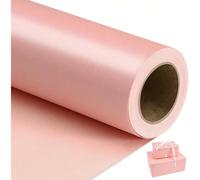 Papier cadeau à reflet de perle crème, papier cadeau de couleur unie - convient pour Noël, anniversaires, baby showers, mariages, Saint-Valentin - Rouleau de 17 pouces x 16,4 pieds et rouleau de 17 po