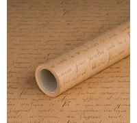 Papier cadeau avec écriture manuscrite papier kraft papier d'anniversaire 0,70 x 10 m