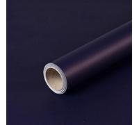 Papier cadeau, bleu foncé, uni, papier anniversaire, 0,70 x 10 m