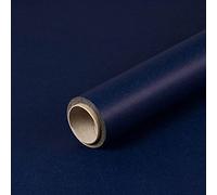 Papier cadeau bleu foncé uni papier anniversaire papier kraft 0.70x10m