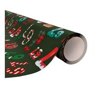 Papier cadeau de Noël en rouleau pour emballage de cadeaux de Noël, édition Meme 67, papier amusant pour fêtes, Secret Santa et cadeaux rigolos pour le Nouvel An et les fêtes pour enfants