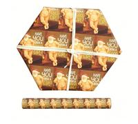 Papier cadeau de Noël Père Noël humoristique - emballage cadeau coquin pour adultes pour le Père secret (75 * 180cm)