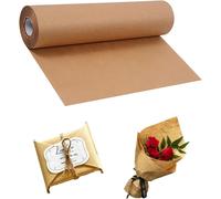 Papier Cadeau En Papier Kraft, Cadeau Kraft Rouleau - Pour Artisanat, Anniversaires, Noël (Marron, 30cm*30m)