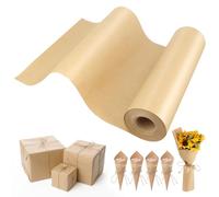 Papier Cadeau Kraft, MXTIMWAN Papier Craft Rouleau Brun Papiers Kraft Emballage Cadeau 30cm*30m Paquet Papiers Krafts pour DIY, Loisirs Créatifs, Artisanat