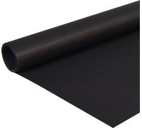 Papier cadeau noir, uni, 0,70 x 10 m, papier kraft 65 g/m², côtelé, rouleau