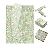 Papier Cadeau Papier de soie floral rétro (20/50/100 pièces) for emballage cadeau, idéal for les fêtes d'anniversaire et les mariages. Fournitures for emballage cadeau à faire soi-même.(50pcs-WX062)