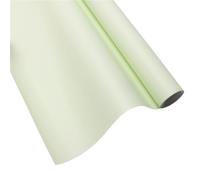 Papier Cadeau Papier d'emballage brouillard mat couleur unie papier fleuriste Bouquet fleur Art rouleau épais 15 mètres(Light Green)