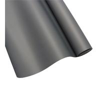 Papier Cadeau Papier d'emballage brouillard mat couleur unie papier fleuriste Bouquet fleur Art rouleau épais 15 mètres(Dark grey)