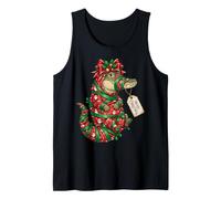 Papier Cadeau Père Noël Crocodile Alligator Houx Débardeur