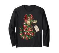 Papier Cadeau Père Noël Crocodile Alligator Houx Manche Longue