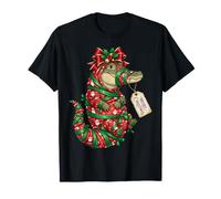 Papier Cadeau Père Noël Crocodile Alligator Houx T-Shirt
