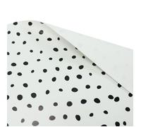 Papier cadeau petits pois noir et blanc 2 x 0,70m