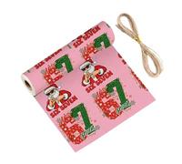 Papier Cadeau Pour Noël Style Vintage | 67 Motifs Numériques Décoratifs - 90x50 cm Rouleaux De Papier Cadeau De Noël | Pour Adultes Anniversaire Rassemblements Familiaux Célébrations