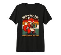 Papier Cadeau Renard Présentation Matters Retro T-Shirt Haut de Gamme