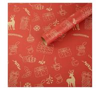 Papier Cadeau Rouleau Lot de 5 feuilles papier cadeau « Joyeux anniversaire » 50 x 70 cm, motif floral coloré, à faire soi-même, for mariage, fête Noël, emballage et décoration(Color 9)