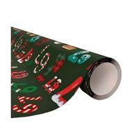 Papier Cadeau Rouleau Papier cadeau de Noël 4 couleurs, motif 67, humour, Père(Color 2)