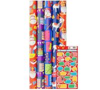 Papier cadeau Saint-Nicolas - Papier d'emballage - Papier d'emballage - 5 mètres x 70 cm - 3 rouleaux