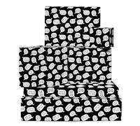 Papier Cadeau Très Vieux - 6 Feuilles Pour Hommes ou Femmes - Drôle Anniversaire Humour Adulte - Design Bulle Noir et Blanc Avec Étiquettes par Central 23