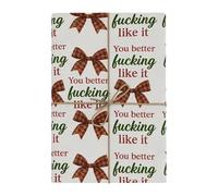 Papier cadeau « You'll fucking love this! » - Papier cadeau sarcastique amusant et coquin pour Noël, les vacances, les plaisanteries, les fêtes (1)