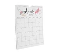 Papier Calendrier Mural Mensuel 2026, Grand Format, Reliure Spirale | Grilles Verticales, Grandes Cases D’écriture, Style Esthétique Minimaliste, pour Bureau et Apprentissage
