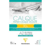Papier Calque bloc collé 50F A2 90/95g