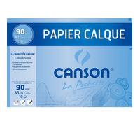 Papier calque - CANSON - A3 - Satiné - 90/95 g/m2 - 10 feuilles