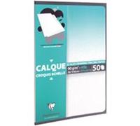 Clairefontaine Bloc Calque Échelle 50f 92g A3
