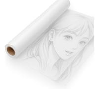 Papier Calque en Rouleau, 40 cm x 50 m, 26 g/m², Papier Patron Couture, 1 Rouleaux de Papier à Patron Couture Transparent, Pour Faire des Croquis, Craft, Ciuture, Bricolage et Emballage