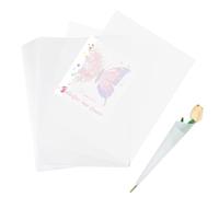 Papier calque imprimable A4 (30cm*21cm) - 50 feuilles 110g/m², feuille transparente imprimable, papier transparent A4, Blanc, Universel et polyvalent