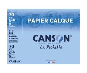 Papier calque satin, A3, 90 g/m2