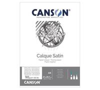 Papier Calque Satin A4 - CANSON - Pack de 100 Feuilles - 90/95G - Transparent - Extra Lisse