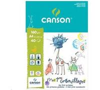 Papier CANSON Bloc A4 Mes premiers gribouillages - 40 feuilles
