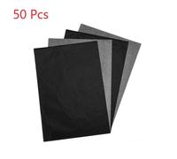 Papier Carbone A4 Noir En Graphite, 50 Pièces, Transfert, Traçage, Peinture, Surfaces D'art Réutilisables, Papier De Copie