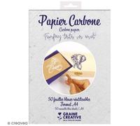 Papier carbone - Graine créative - A4 - 50 feuilles - Couleur bleue - 29,7 x 21 cm