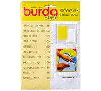 Burda Style – Papier carbone pour calque – Lot de 2 feuilles 83 x 57 cm Jaune et blanc